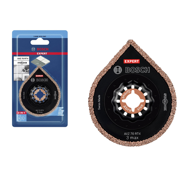 Lưỡi mài rung đa năng Bosch Expert Starlock 3 Max AVZ 70 RT4 70mm 2608900041