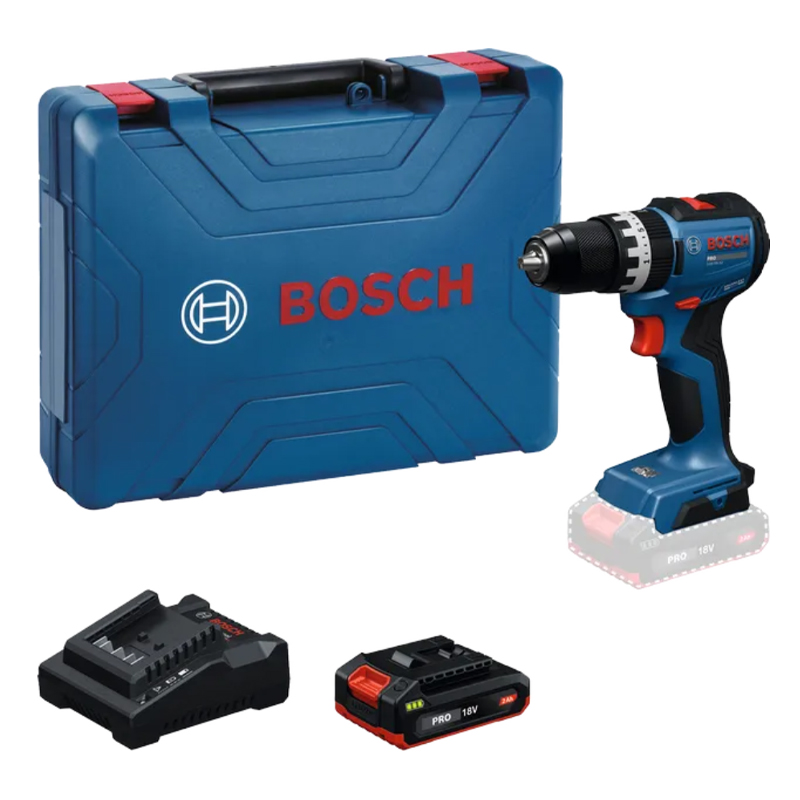 Máy khoan động lực dùng pin 18V Bosch GSB 18V-52 (1 Pin 2.0Ah, 1 Sạc)
