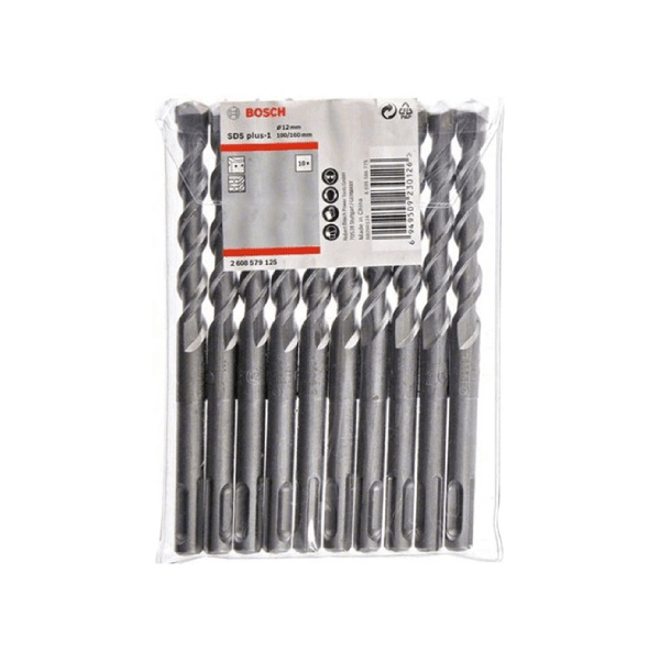 Bộ 10 mũi khoan SDS Plus-1 (8x160mm) Bosch 2608579123