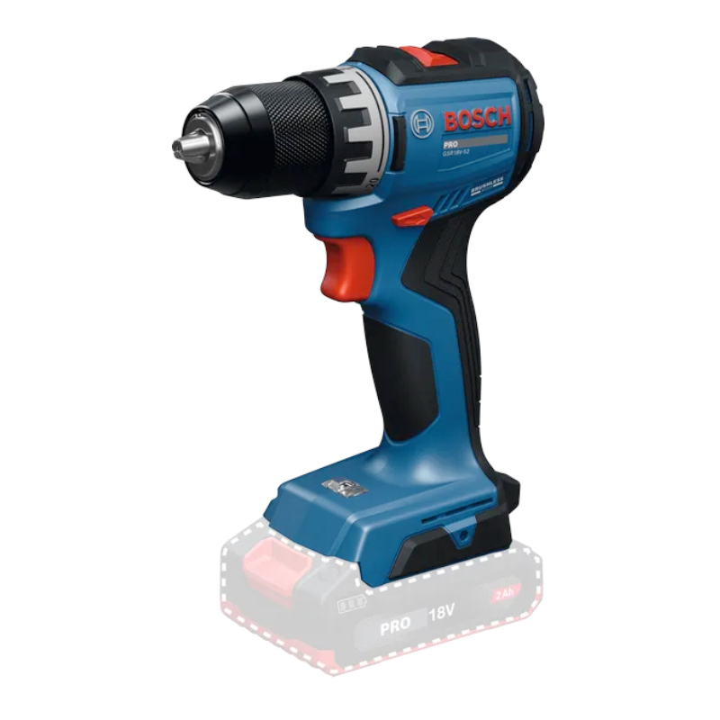 Máy khoan vặn vít dùng pin 18V Bosch GSR 18V-52 (Chưa Pin & Sạc)