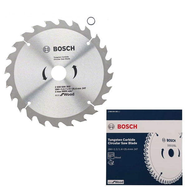 Lưỡi cưa gỗ 184mm Bosch 2608644303 (24 Răng)