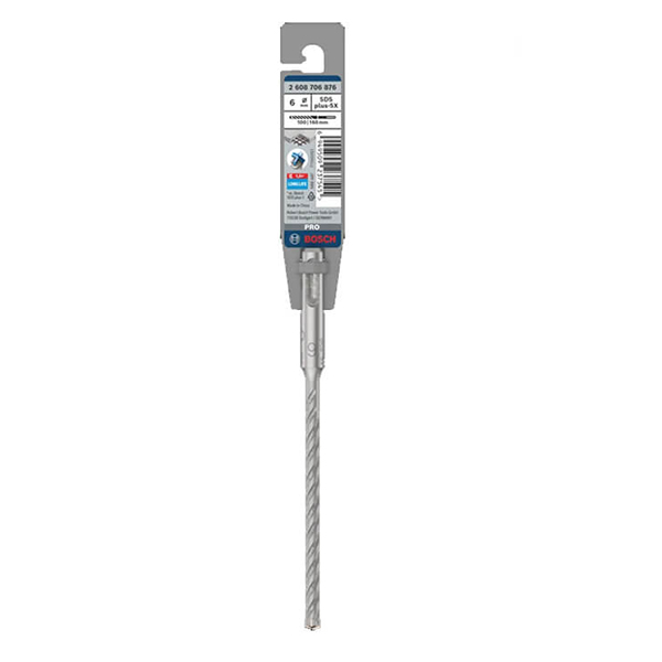 Mũi khoan bê tông SDS PLUS-5X 6x100x160 Bosch 2608706876 (Bao bì Pro)