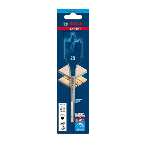 Mũi khoét gỗ đuôi cá 28mmx152mm Bosch 2608900324