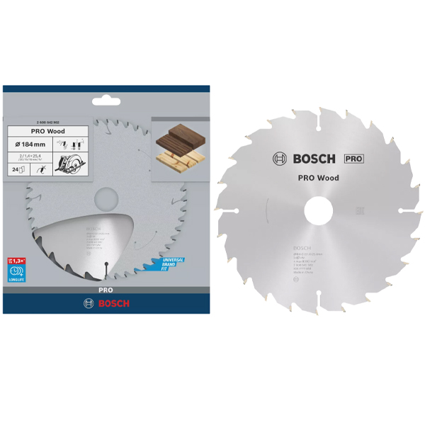 Lưỡi cưa gỗ 184mm (Expert) Bosch 2608642982 (24 Răng)